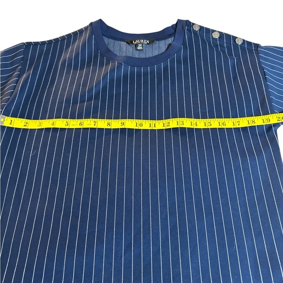 Ralph Lauren Navy Striped T-Shirt - Picture 4 of 11
